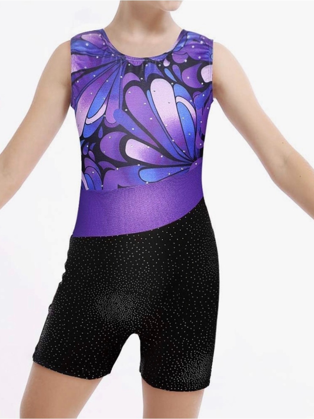 Purple Peacock Gymnastics or Dance Leotard